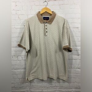 DB Classic Mens Size Large Polo Style Short Sleeve Cotton Golf Collared Shirt